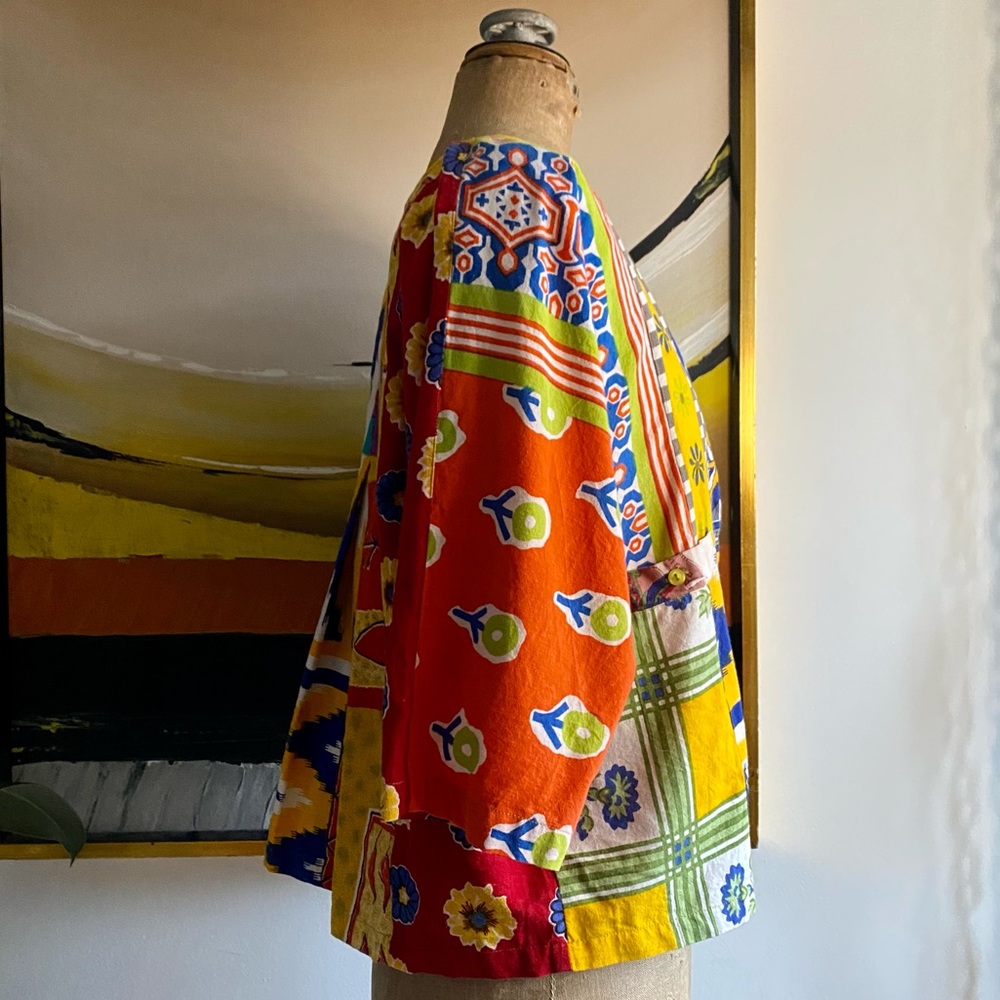 Sacred Threads Patchwork Kimono Top - image 3